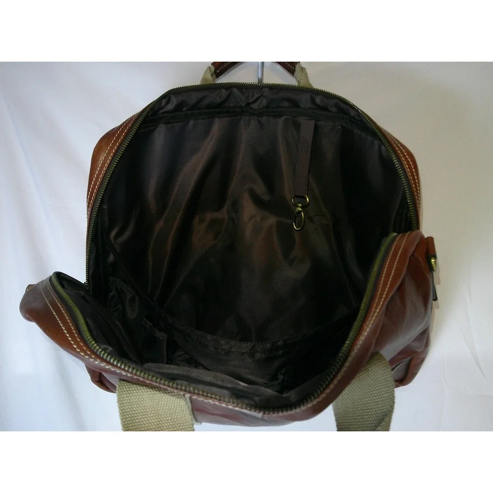 Brown Leather Briefcase‎ Laptop Bag Distressed Professional Work Bag